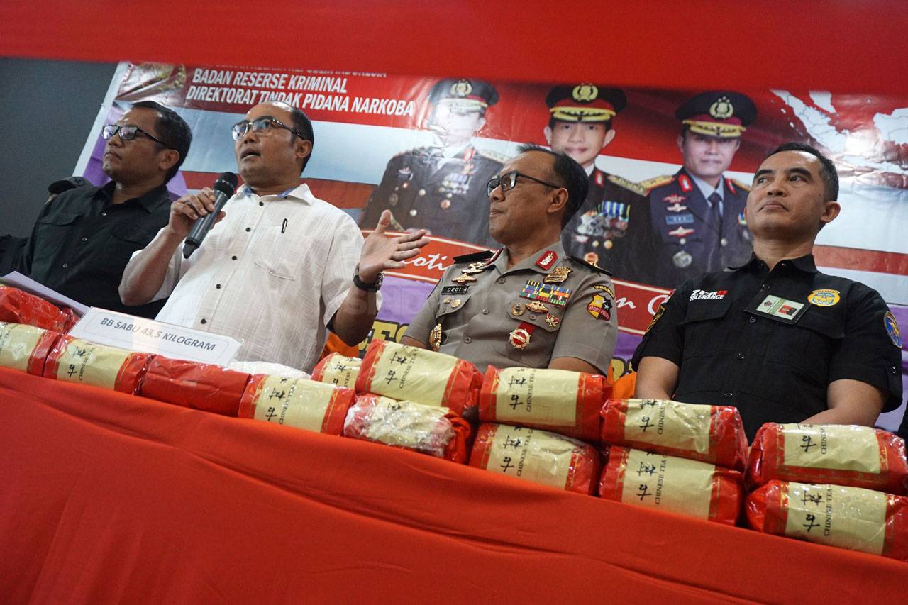 Polri Amankan 43 Kg...