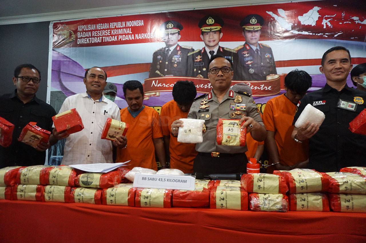 Polri Amankan 43 Kg...