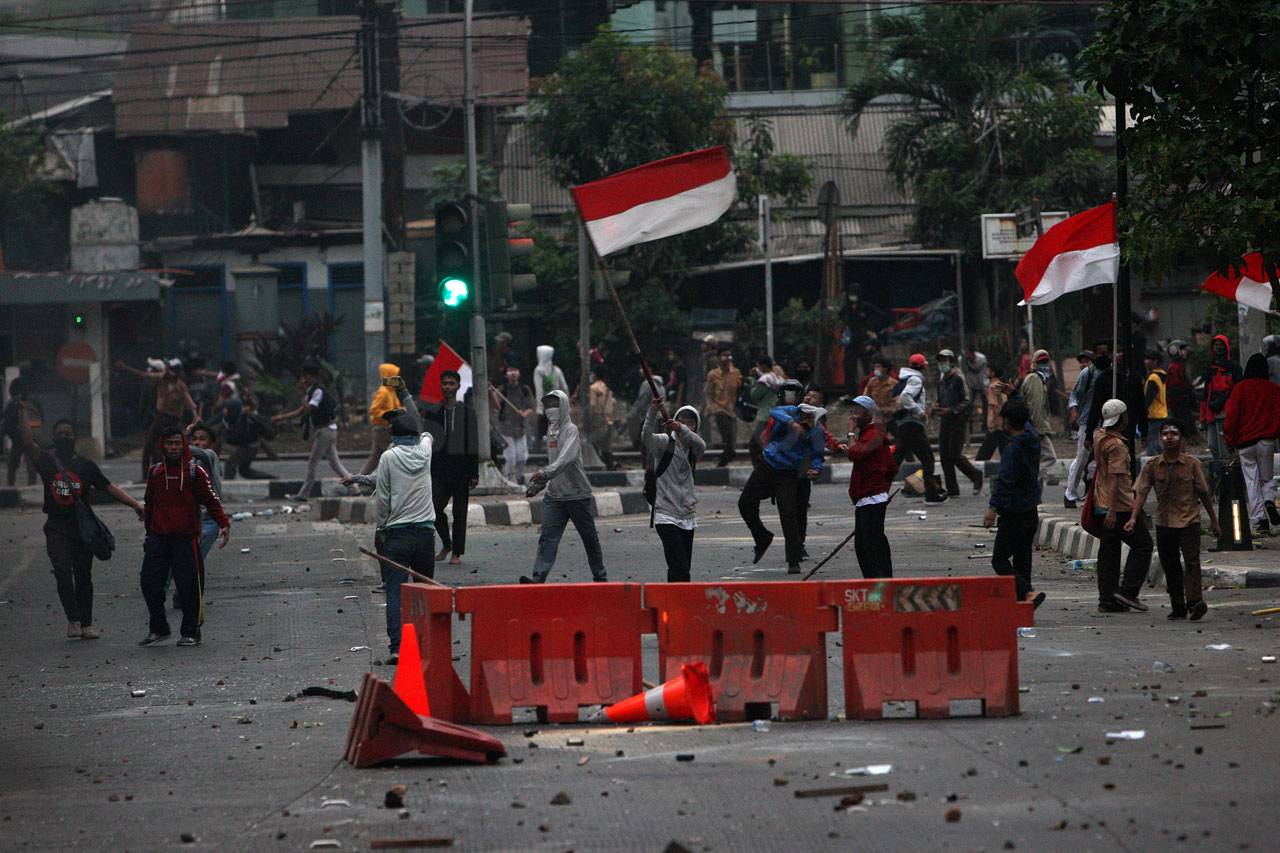Demo Pelajar di DPR...
