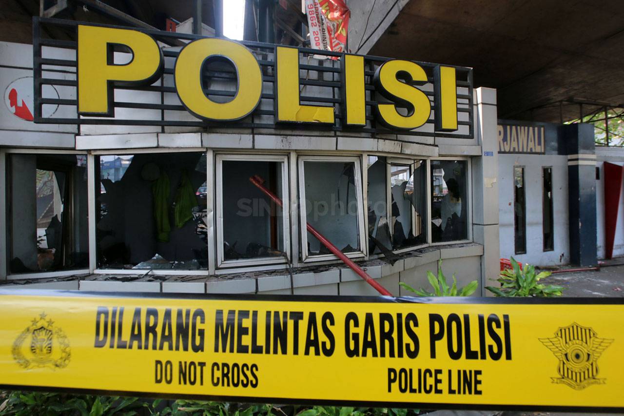 Begini Kondisi Pos Polisi...