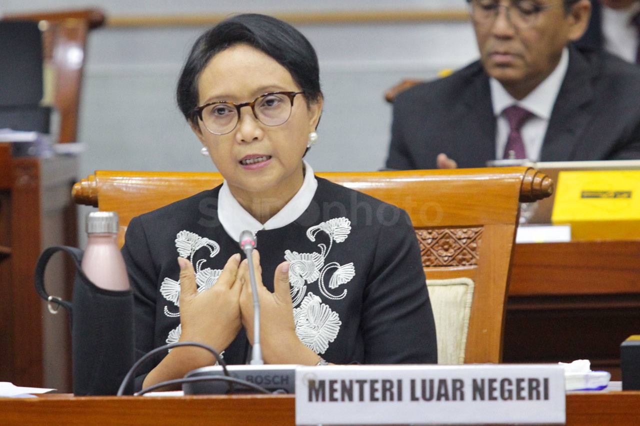 Menlu Retno Marsudi...