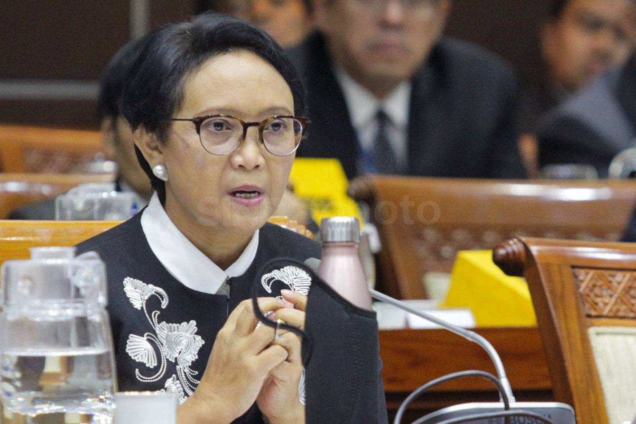 Menlu Retno Marsudi...