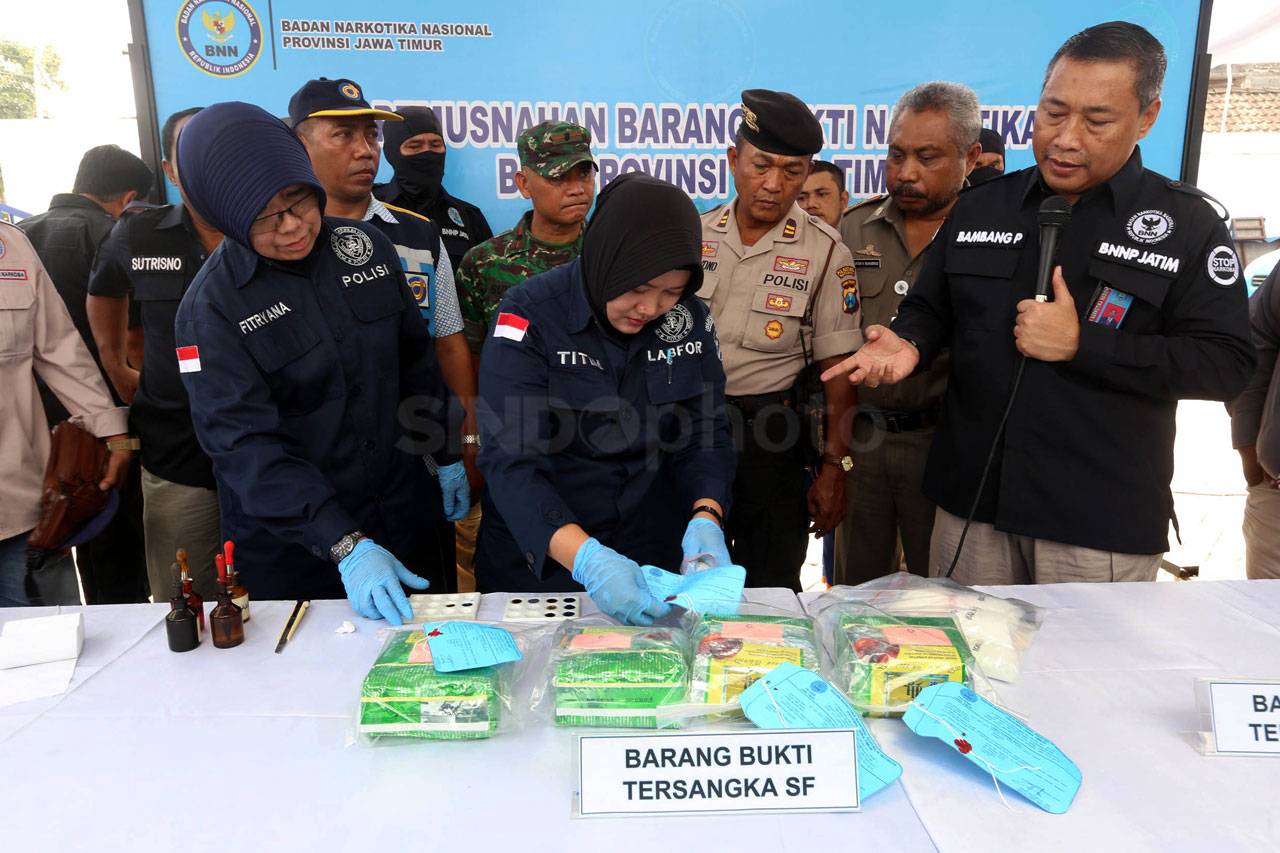 BNNP Jatim Musnahkan...