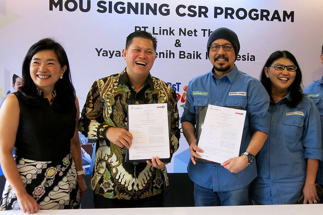 Link Net Gandeng Yayasan...