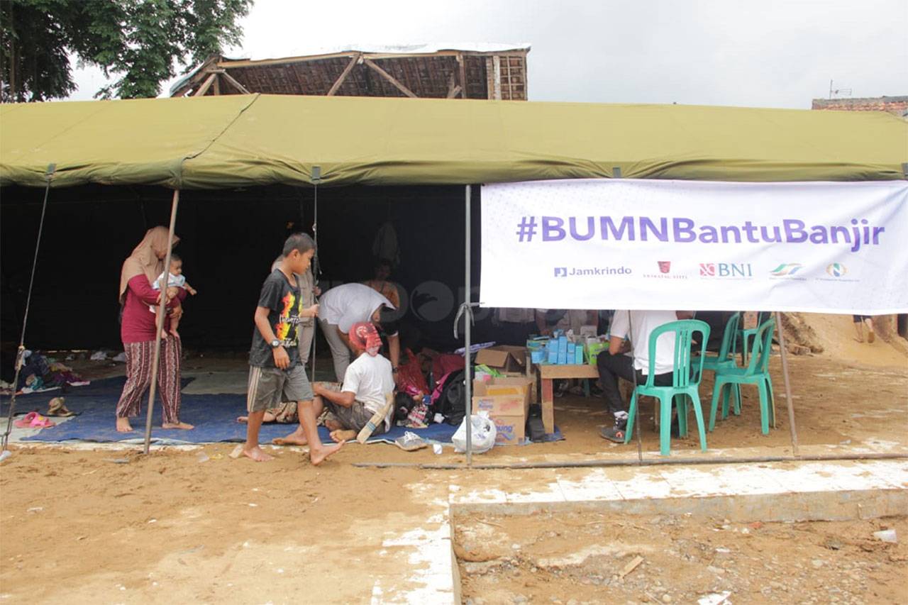 Sinergi BUMN Bantu Pengungsi...