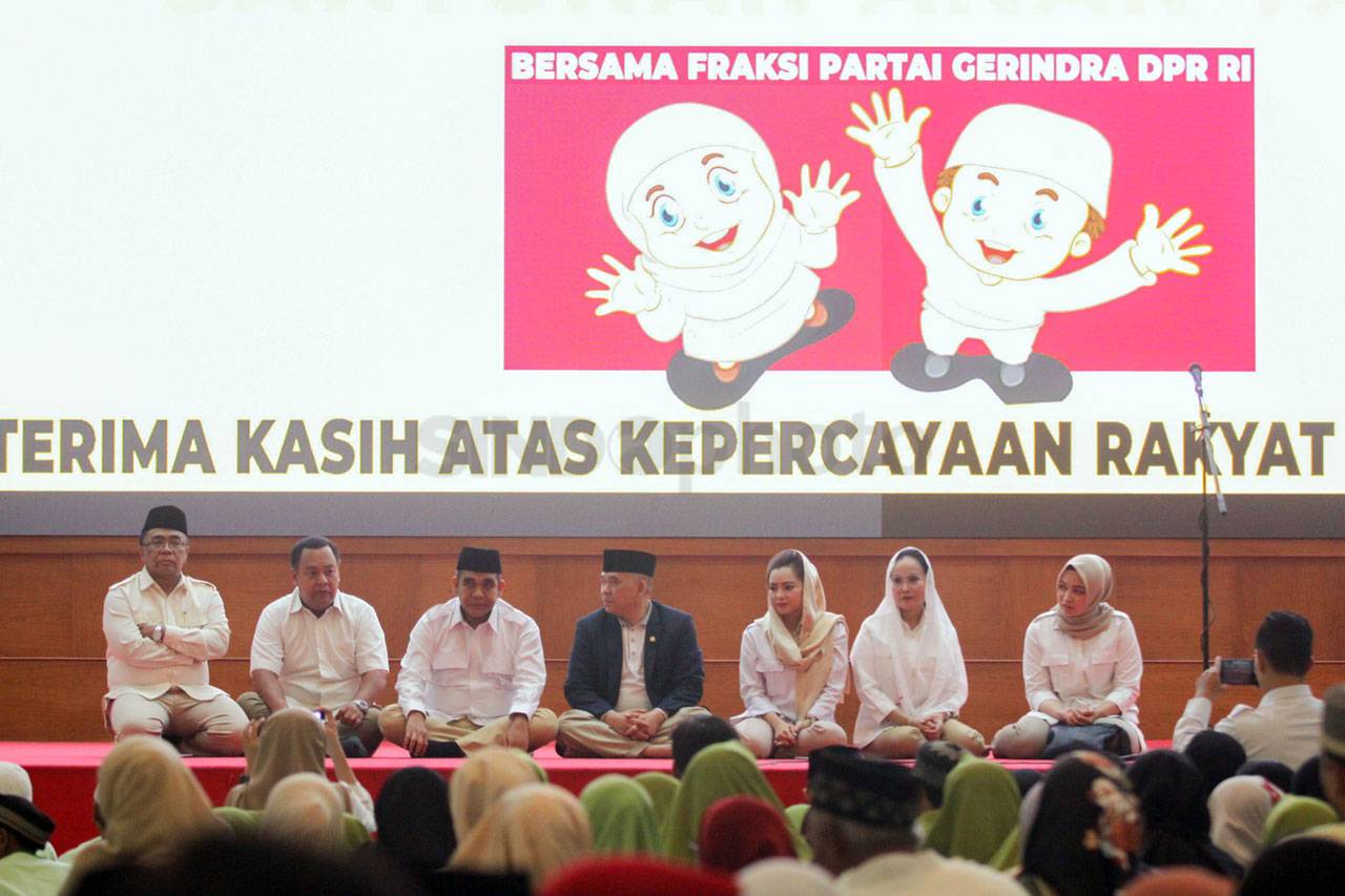 HUT Ke-12, Fraksi Gerindra...