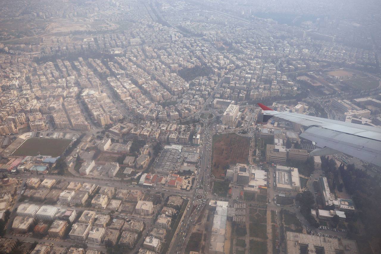 Bandara Aleppo Suriah...