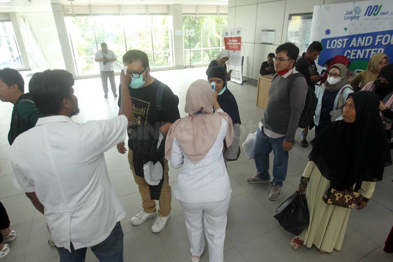 Cegah Corona, MRT Jakarta...