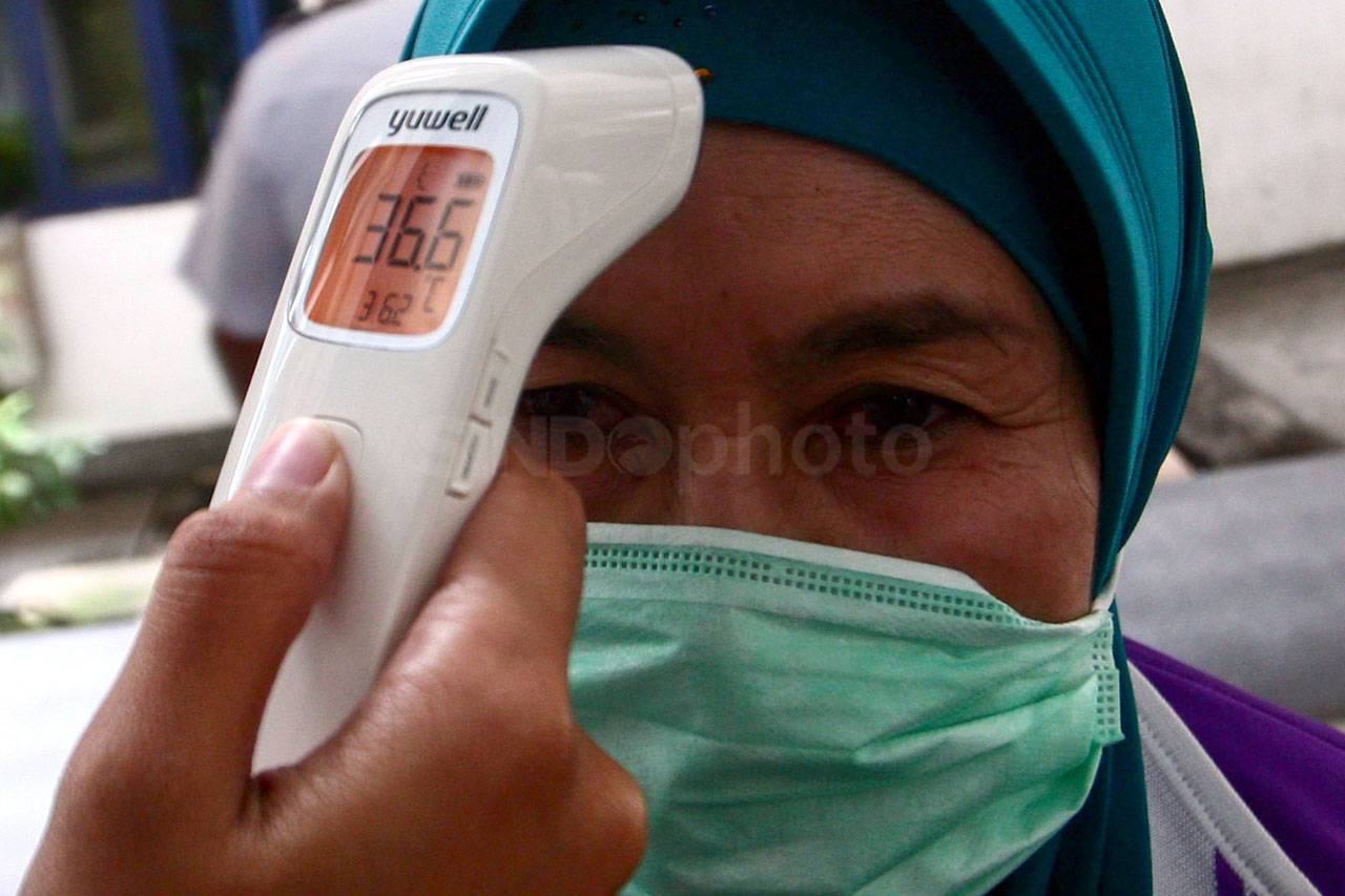 Dishub Cek Suhu Tubuh...