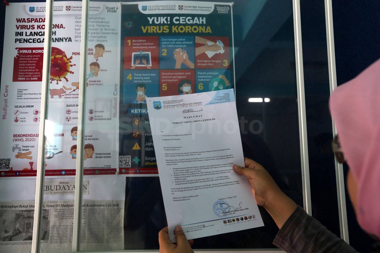 Cegah Corona, SD Muhammadiyah...