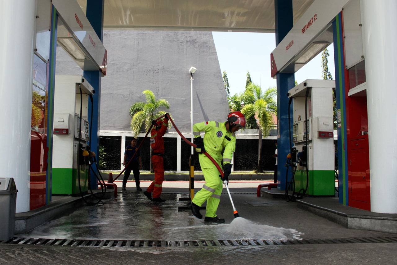 Pertamina MOR VII Semprotkan...