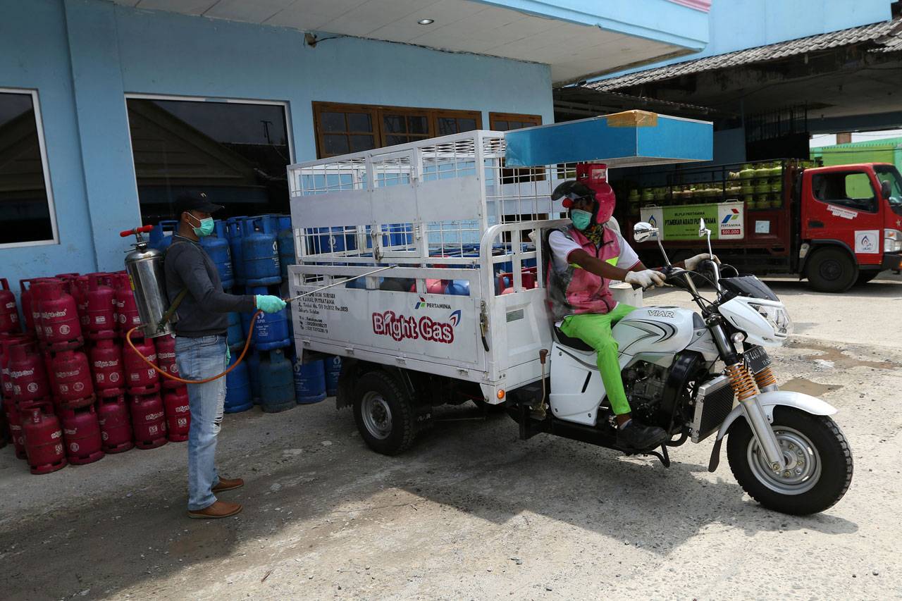 Tabung Gas Elpiji Disemprot...