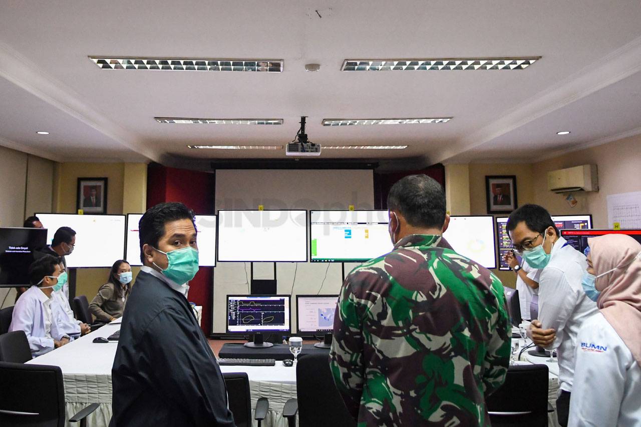 Menteri BUMN Tinjau...