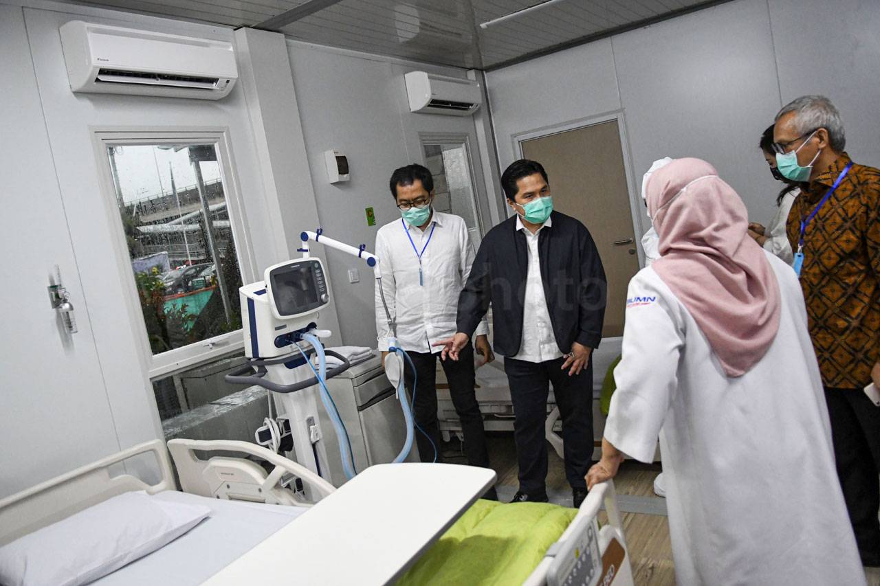 Menteri BUMN Tinjau...